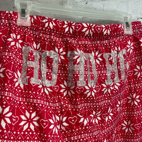 Pink Victorias Secret size XS HO HO HO Christmas pajama pants - Picture 4 of 8